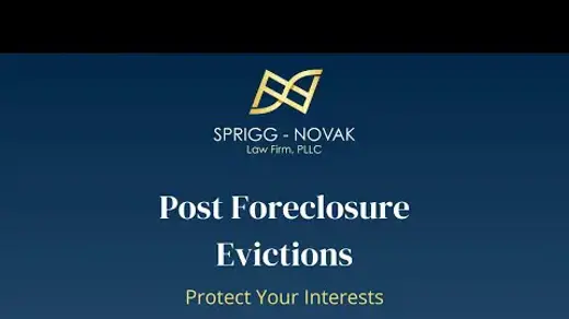 Post Foreclosure Evictions